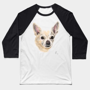 Smiling Chihuahua Pup Pooch Dog Baseball T-Shirt